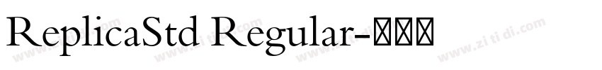 ReplicaStd Regular字体转换